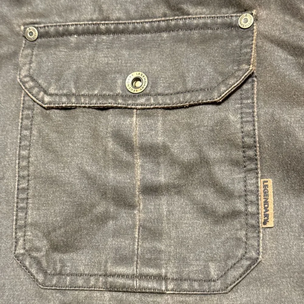 Legendary Whitetails Jacket Mens 2XL  Brown Journeyman Flannel Lined Waxed - Picture 6 of 16